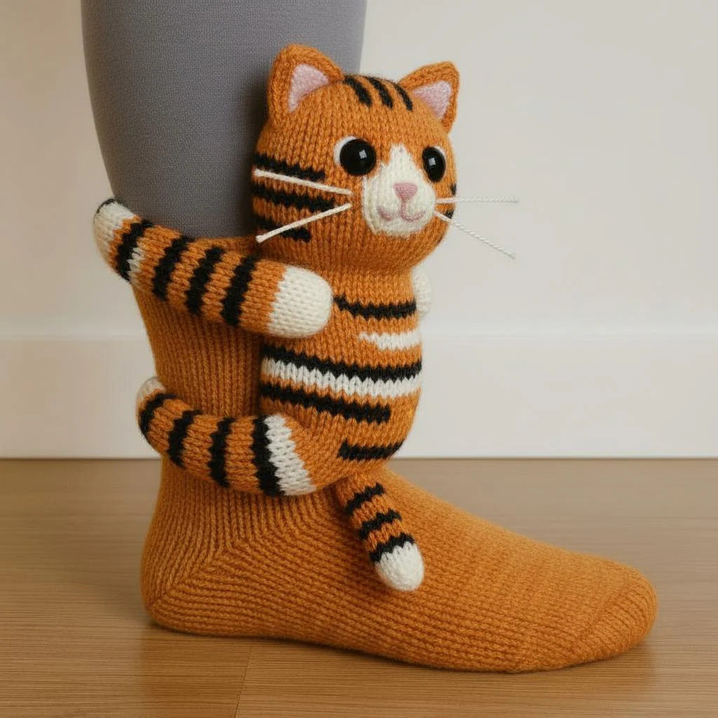 CozyCritter™ 3D Knit Animal Socks 🧦🐾