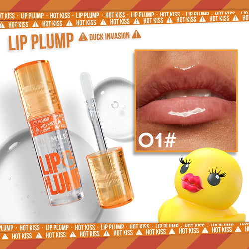 MLSMILE Duck Lip Plump Lip Oil Moisturizing Lip Gloss Mirror Water