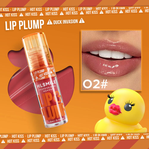 MLSMILE Duck Lip Plump Lip Oil Moisturizing Lip Gloss Mirror Water