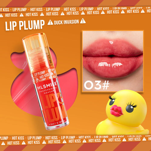 MLSMILE Duck Lip Plump Lip Oil Moisturizing Lip Gloss Mirror Water