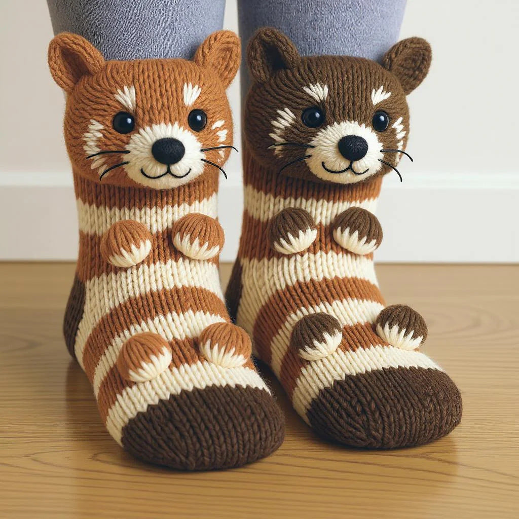 CozyCritter™ 3D Knit Animal Socks 🧦🐾